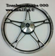 Обод 17" передний литой, барабан. тормоз 1,2-17 Альфа, Дельта, Zodiak (стандарт черный) №1