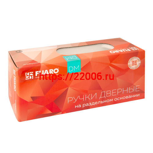 Ручка Fuaro (Фуаро) раздельная K.DM51.FLOW (FLOW DM) CP-8 хром фото 3