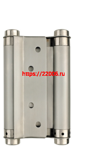 Петля Armadillo (Армадилло) пружинная двусторонняя BH470SS (100*70*1.5) SN (DAS SS 201-4") мат. никель
