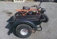 Прицеп боковой для мотоциклов СКАУТ-2F (без корыта) С ПОДВЕСКОЙ (Невозможна регистрация в ГИБДД)