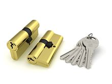 Цилиндровый Fuaro (Фуаро) механизм R300/60-BL (25+10+25) PB латунь 5 кл. БЛИСТЕР