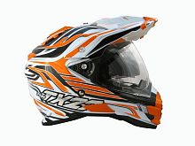 Мотошлем THH TX-27№1 white/orange (L)
