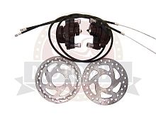 Тормоз дисковый передний в сборе  ATV RATCHET типа вело 120мм
