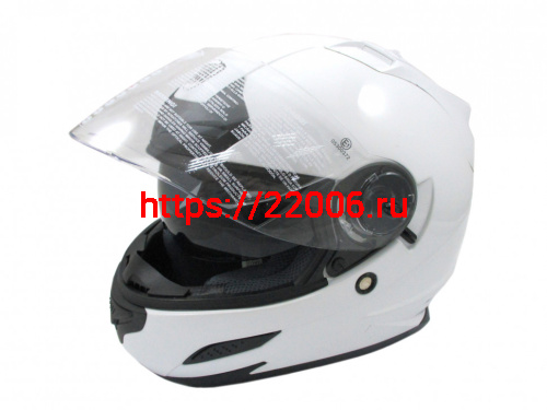 Мотошлем THH TS-44 white (XL) с визором
