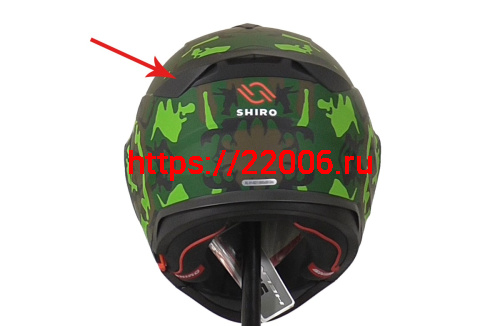 Накладка на шлем модуляр SHIRO SH-501 фото 3