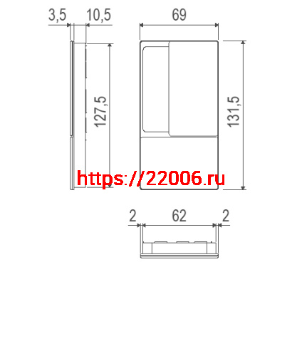 B30003.00.32 AGB (АГБ) Ручка WAVE под цилиндр (мат хром), для распашных дверей фото 2
