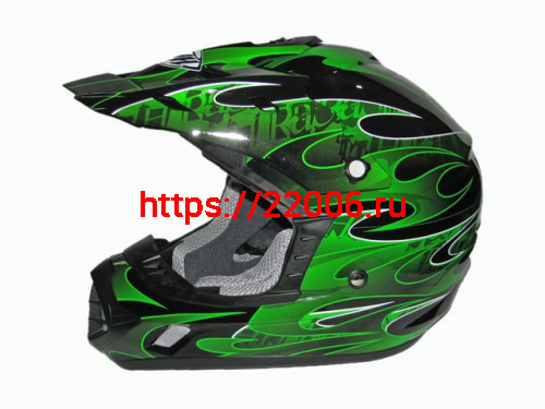 Мотошлем THH TX-12 №3 black/ green (S)