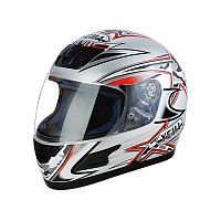 Мотошлем YM-802 серый (M) +доп.стекло синее