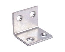 Уголок skobis (СКОБИС) мебельный 25 (25x25x30x2) цинк белый