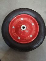 Колесо тачки садовой 8" 3,00/3,25-8" (W13) (под ось 16мм) ступица, подшипник, камера