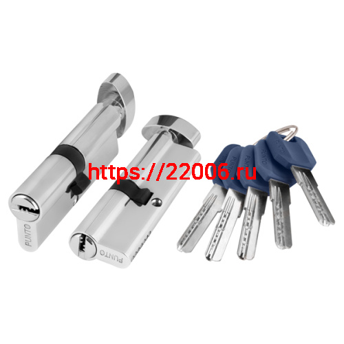 Цилиндровый Punto (Пунто) механизм (Z402/80) Z4002Knob80(35+10+35) с вертушкой CP хром