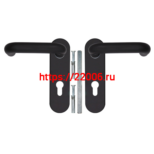 Ручка Fuaro (Фуаро) дверная FP.DH172.0433 NE (DH-0433 NE) (9x140) с пружиной BL-24 черный фото 3