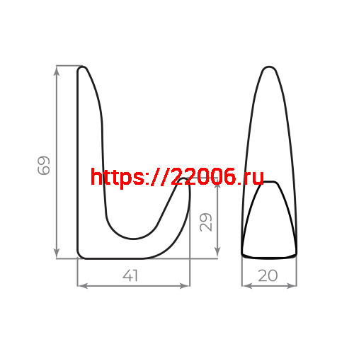 Крючок Ajax (Аякс) настенный MB-LM/K-002 AB бронза фото 7