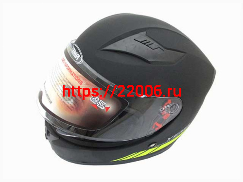 Мотошлем YM-832 Graphics матовый черно-желтый (XS)