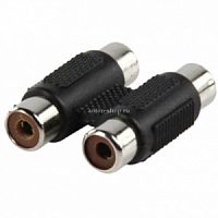 Переходник - соединитель RCA ( 2 гнезда) - RCA ( 2 гнезда) .