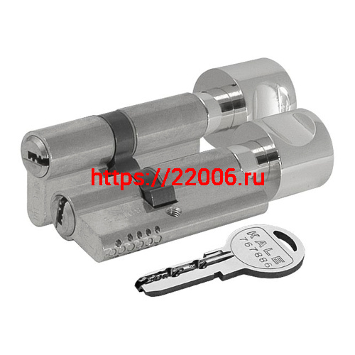 Цилиндровый механизм Kale kilit (Кале килит) с вертушкой 164 OBS SCE/105 (40+10+55) mm никель 5 кл. фото 3