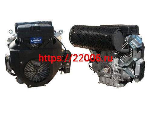 Двигатель LIFAN 27 л.c. 2V78F PRO с катушкой освещения РУЧ+ЭЛ СТАРТ 12В 20А 240Вт