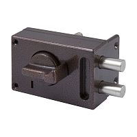 Замок Omega (Омега) накладной цилиндровый ЗН1-М1 КМЗ медь, 5 кл.