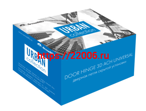 Петля Armadillo (Армадилло) скрытой установки U3D2000.TG SC мат.хром фото 3