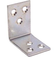 Уголок skobis (СКОБИС) мебельный 40x02 (40х40х30х2) цинк белый