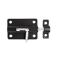 Шпингалет Ajax (Аякс) мебельный металлический SPD60х30 BL черный