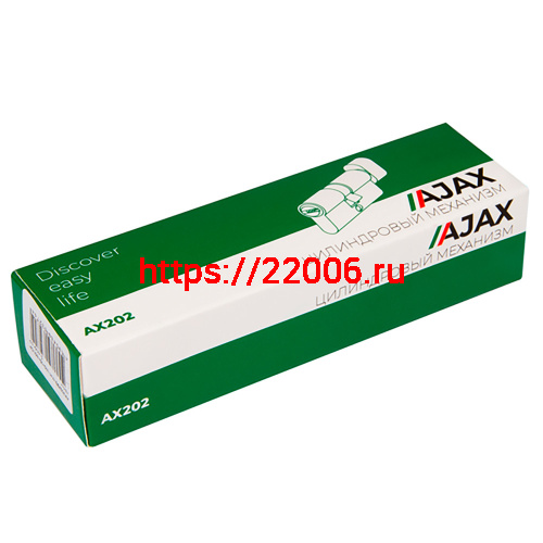 Цилиндровый Ajax (Аякс) механизм (AX202/80) AX2002Knob80 (35+10+35) CP хром с вертушкой фото 2