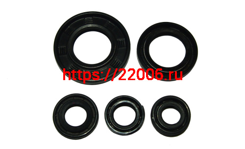 Набор сальников YBR125 (20x38x5, 20x30x6, 12x21x4, 10x18x5 , 12x18 x 5) (компл.)