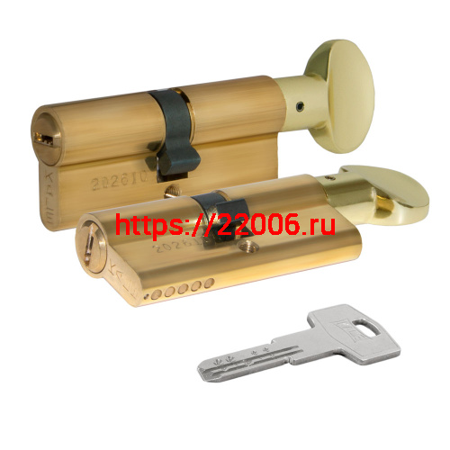 Цилиндровый механизм Kale kilit (Кале килит) с вертушкой 164 BM/100 (45+10+45) mm латунь 5 кл.