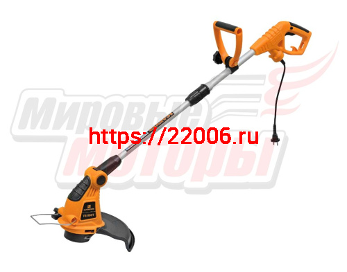Электротриммер CARVER TR-500T (500Вт) (телескоп. штанга, поворотный корпус двиг., леска 1,6мм)
