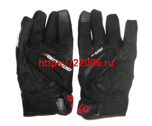 Перчатки PRO-BIKER MCS-57 (чёрно-красные), р-р L фото 2