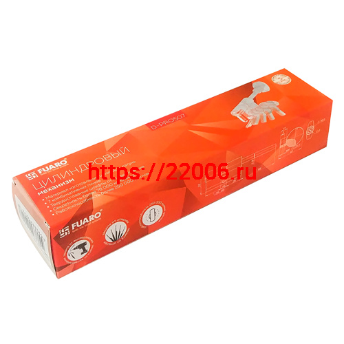 Цилиндровый Fuaro (Фуаро) механизм D-PRO5007 Tang 80 w/k (45+10+25) CP хром 5Key без верт. фото 3
