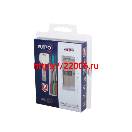 Цилиндровый Punto (Пунто) механизм MaxPro7000Key60mm(25+10+25) SSC сатин.хром 7key фото 2