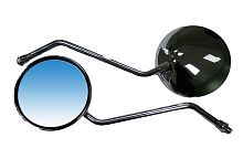 Зеркала заднего вида №08 металл круглое хром среднее М8