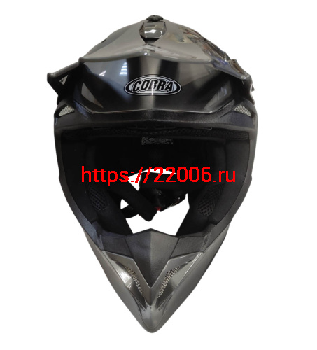 Шлем кроссовый COBRA EC H337, серый титан, размер XL фото 2