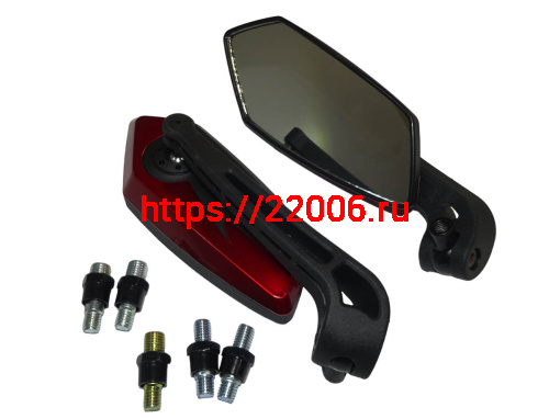 Зеркала (ZX 25 16) d8-10 черные, черно-красные