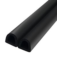 Самоклеящийся Trelleborg (Треллеборг) уплотнитель, профиль D-100 9x8 мм, черный (бобина 100 м)