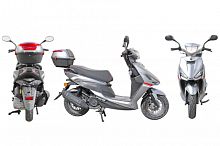 Скутер JOG 49сс белый (150)(10,8л.с., обод 10", тормоза: диск.перед/бараб зад.)