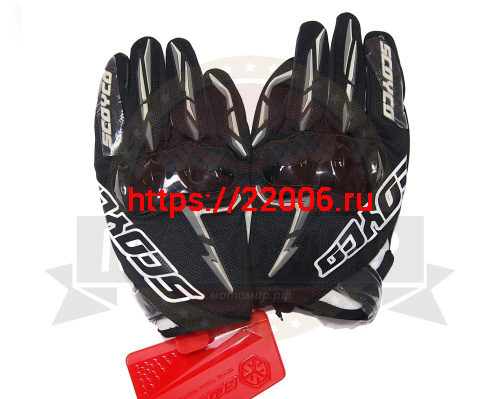 Перчатки SCOYCO (оригинал) MC-101, черные, р-р L