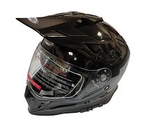 Шлем кроссовый со стеклом COBRA EC H331, белый, черный, черный-лайм, резмер L