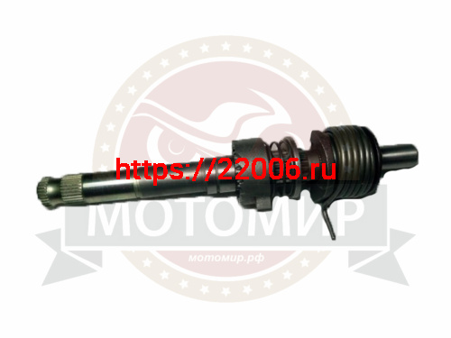Вал кикстартера в сборе KAYO YX140 (P040173)  CN 020012-109-5194 (d16мм)