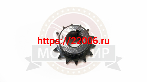 Звезда 14 зуб. (520) цепи, 15.875шаг, на вал d20мм, h28мм, шпонка 6мм, мотобуксировщик