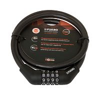 Замок Fuaro (Фуаро) тросовый PL-BIKE-12100-CODE (12х1000) (PL-12100-CODE) перекод. /подвес