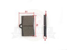 Колодки тормозные дисковые перед. FALCON SPEEDFIRE 250см3 (RF20918), Cobra Crossfire С.О.