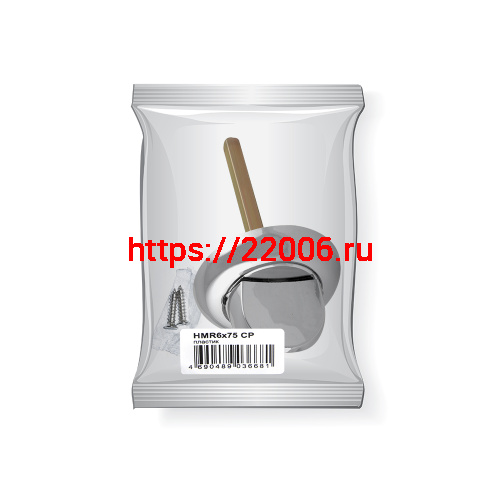 Ручка Fuaro (Фуаро) поворотная BKW6x75.R.HMR54 PLASTIC (HMR6x75) CP хром фото 2