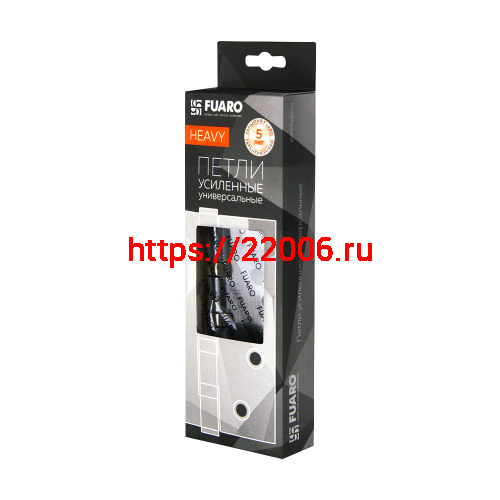 Петля Fuaro (Фуаро) универсальная HEAVY IN4400U SSC (сатинированный хром) 100х75х3 мм фото 2
