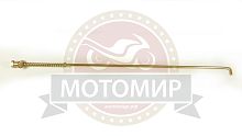 Тяга заднего тормоза Альфа "Zodiak" в сборе с пружиной и гайкой (430мм)